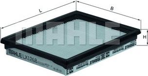 MAHLE LX 1268 - Въздушен филтър vvparts.bg