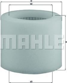 MAHLE LX 123 - Въздушен филтър vvparts.bg