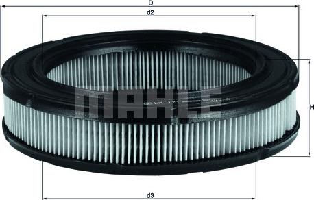 MAHLE LX 171 - Въздушен филтър vvparts.bg