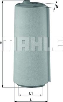 MAHLE LX 823 - Въздушен филтър vvparts.bg