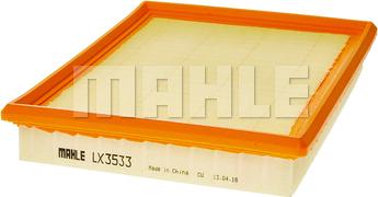 MAHLE LX 3533 - Въздушен филтър vvparts.bg