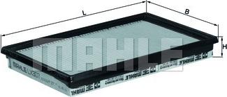 MAHLE LX 307 - Въздушен филтър vvparts.bg