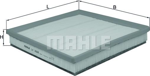 MAHLE LX 3888 - Въздушен филтър vvparts.bg