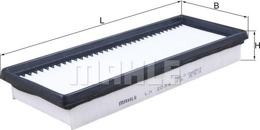 MAHLE LX 2034 - Въздушен филтър vvparts.bg