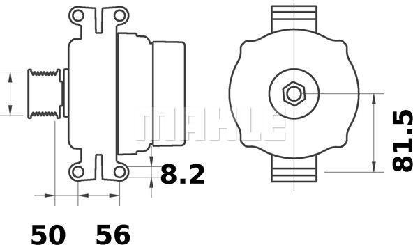 MAHLE MG 448 - Генератор vvparts.bg