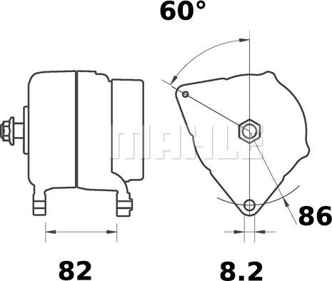 MAHLE MG 560 - Генератор vvparts.bg