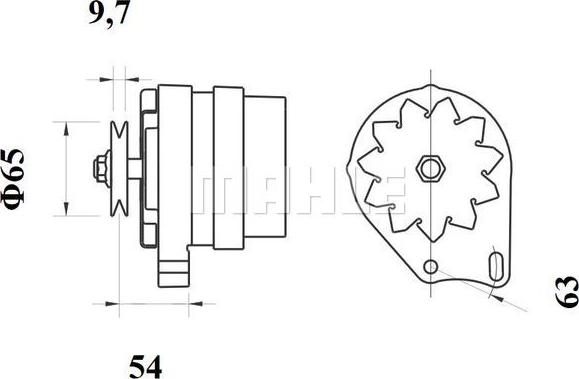 MAHLE MG 112 - Генератор vvparts.bg