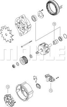 MAHLE MG 820 - Генератор vvparts.bg