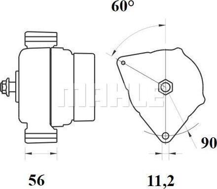 MAHLE MG 264 - Генератор vvparts.bg