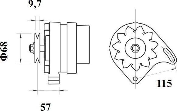 MAHLE MG 205 - Генератор vvparts.bg