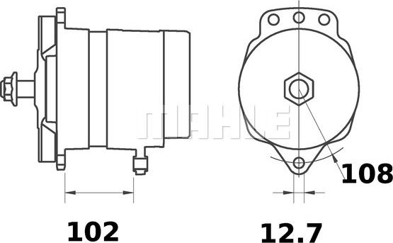 MAHLE MG 78 - Генератор vvparts.bg