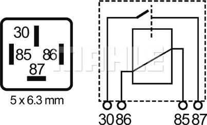 MAHLE MR 88 - Реле, работен ток vvparts.bg