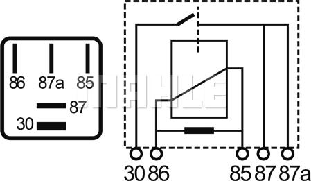 MAHLE MR 3 - Реле, работен ток vvparts.bg