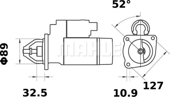 MAHLE MS 95 - Стартер vvparts.bg