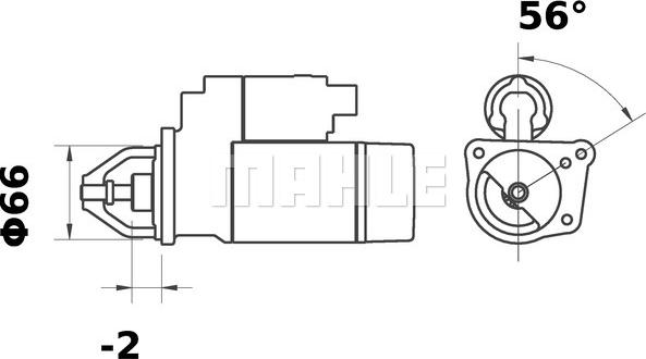 MAHLE MS 9 - Стартер vvparts.bg