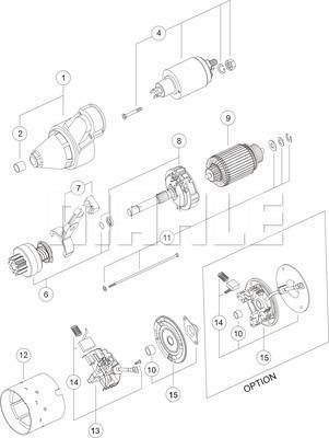 MAHLE MS 561 - Стартер vvparts.bg