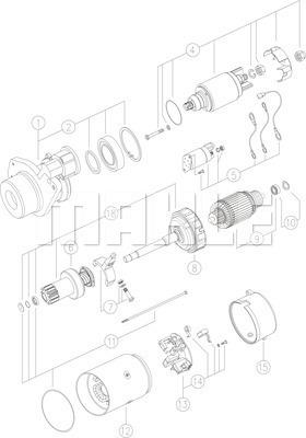 MAHLE MS 64 - Стартер vvparts.bg