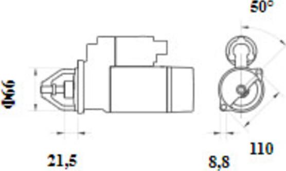 MAHLE MS 1147 - Стартер vvparts.bg