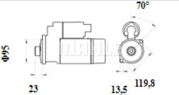 MAHLE MS 1157 - Стартер vvparts.bg