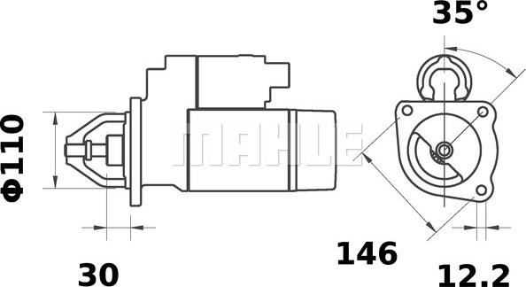 MAHLE MS 13 - Стартер vvparts.bg