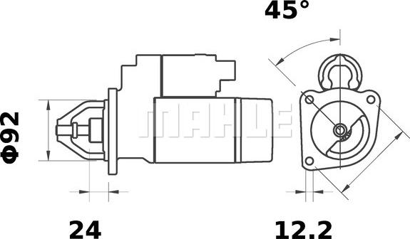 MAHLE MS 12 - Стартер vvparts.bg