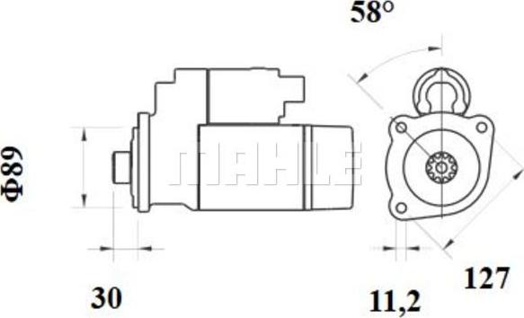 MAHLE MS 889 - Стартер vvparts.bg