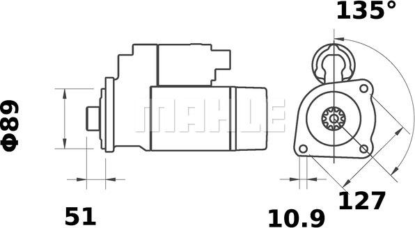 MAHLE MS 26 - Стартер vvparts.bg