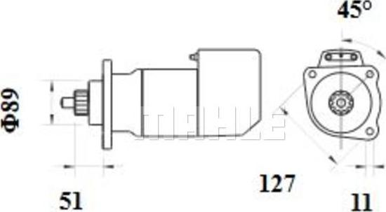 MAHLE MS 700 - Стартер vvparts.bg