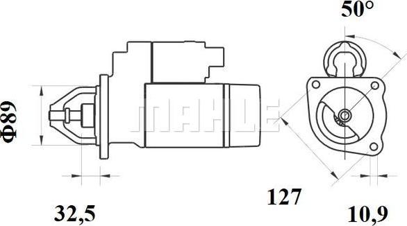 MAHLE MS 717 - Стартер vvparts.bg