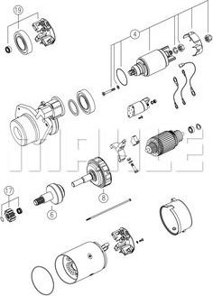 MAHLE MS 779 - Стартер vvparts.bg