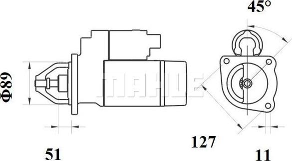 MAHLE MS 774 - Стартер vvparts.bg