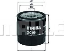 MAHLE OC 90 OF - Маслен филтър vvparts.bg