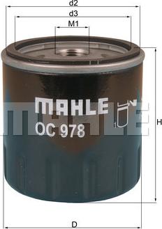 MAHLE OC 978 - Маслен филтър vvparts.bg