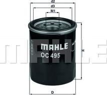 MAHLE OC 495 - Маслен филтър vvparts.bg