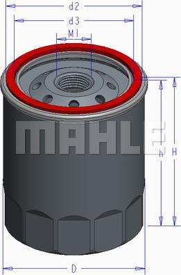 MAHLE OC 595 - Маслен филтър vvparts.bg