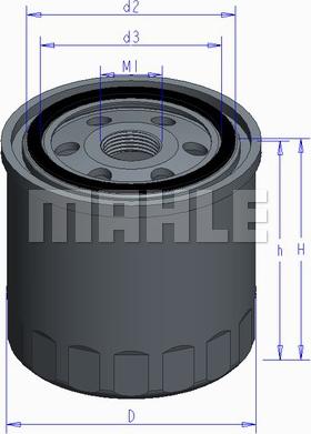 MAHLE OC 556 - Маслен филтър vvparts.bg