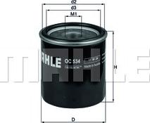 MAHLE OC 534 - Маслен филтър vvparts.bg