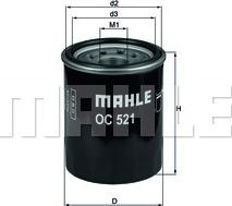 MAHLE OC 521 - Маслен филтър vvparts.bg