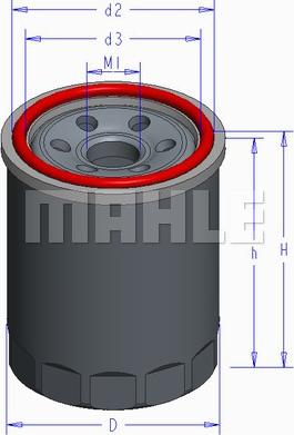 MAHLE OC 579 - Маслен филтър vvparts.bg