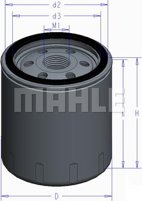 MAHLE OC 577 - Маслен филтър vvparts.bg