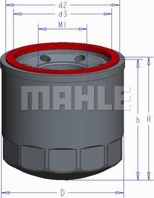 MAHLE OC 1050 - Маслен филтър vvparts.bg