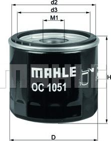 MAHLE OC 1051 - Маслен филтър vvparts.bg