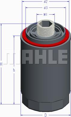 MAHLE OC 1022 - Маслен филтър vvparts.bg