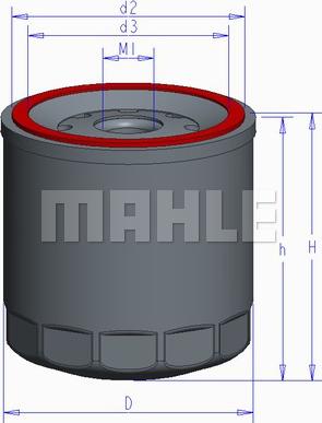 MAHLE OC 1196 - Маслен филтър vvparts.bg