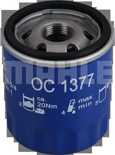 MAHLE OC 1377 - Маслен филтър vvparts.bg