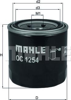 MAHLE OC 1254 - Маслен филтър vvparts.bg