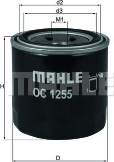 MAHLE OC 1255 - Маслен филтър vvparts.bg