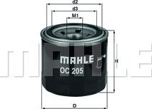 MAHLE OC 205 - Маслен филтър vvparts.bg