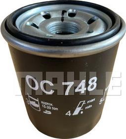 MAHLE OC 748 - Маслен филтър vvparts.bg