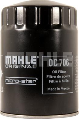 MAHLE OC 706 - Маслен филтър vvparts.bg
